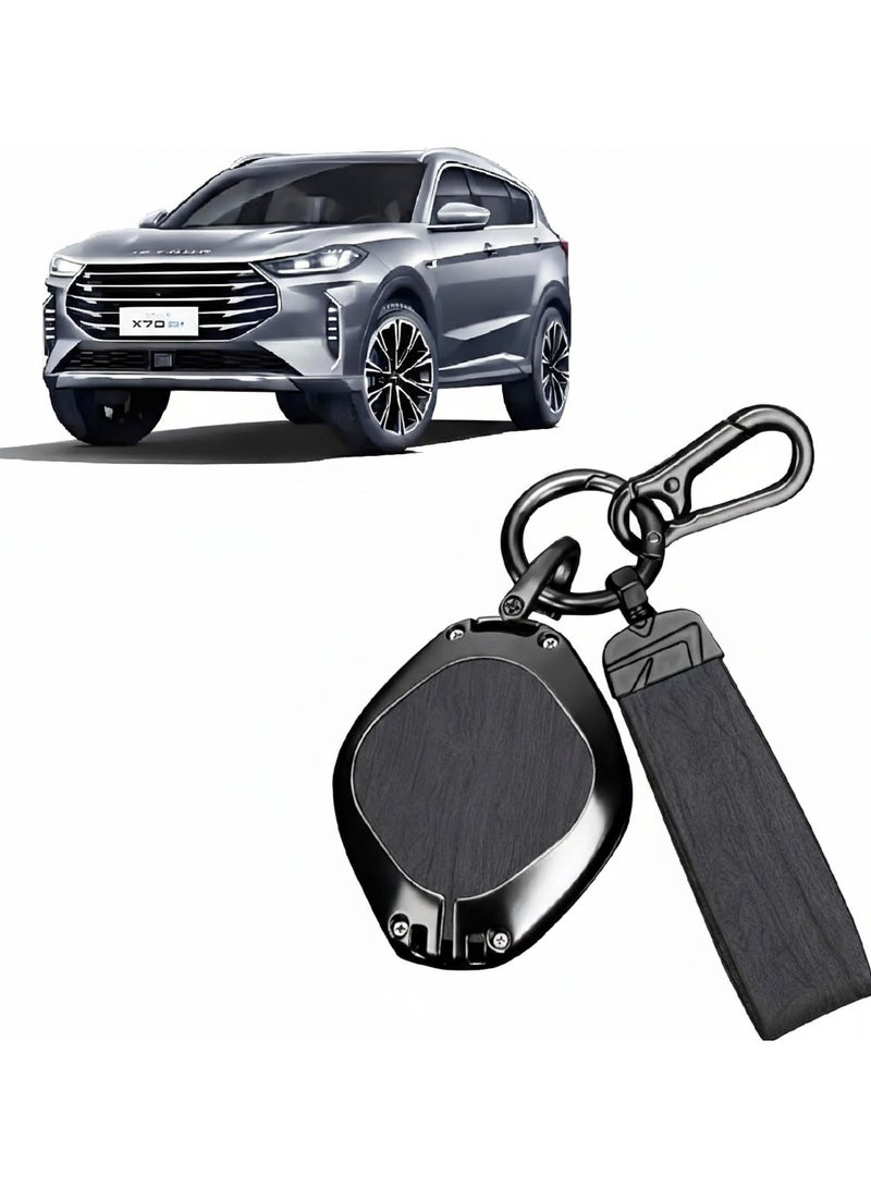 Oasisgalore Key Fob Protector Case for Dashing (L6/L9/X70/X90/X95 PLUS) – Durable Alloy Cover (Grain Gray) - Image 1